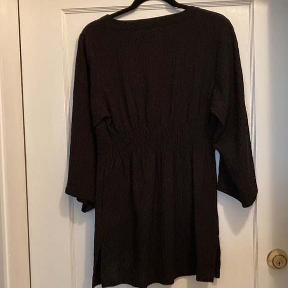 Exofficio dark navy stretch v-neck tunic, size S/P - Picture 3 of 7